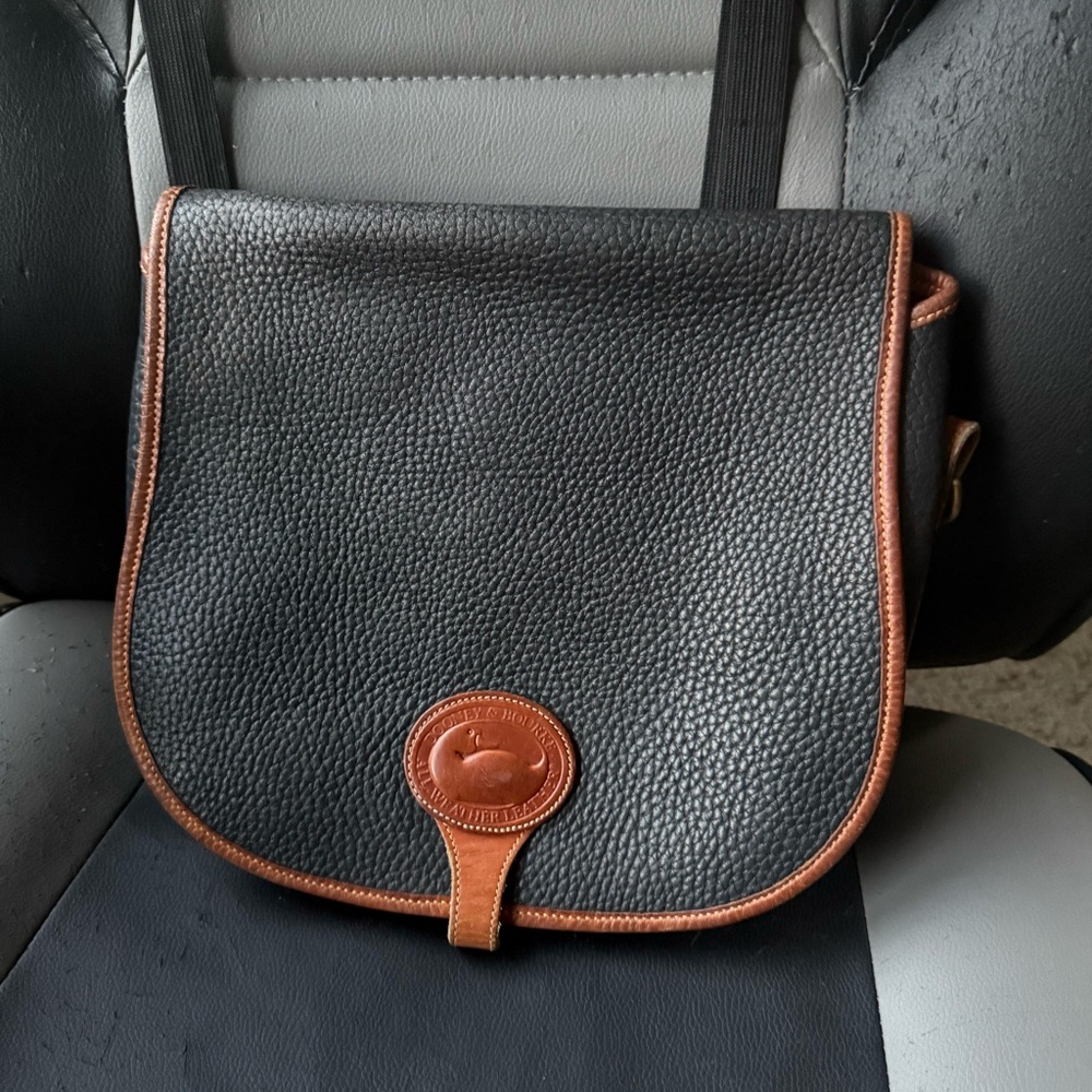 Dooney & Bourke Black and Brown Crossbody Bag